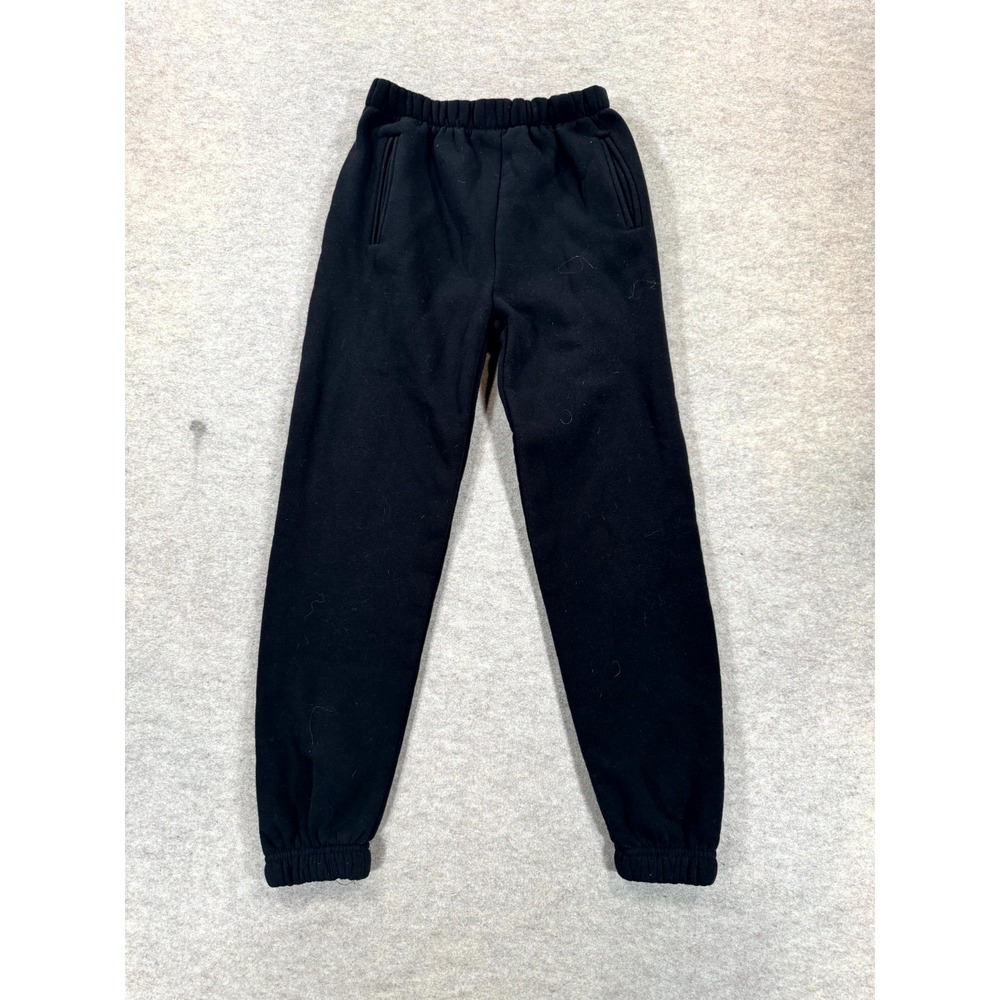No Boundaries Womens XS 0-2 Black Sweatpants Mid Rise Tapered Leg Elastic Waist